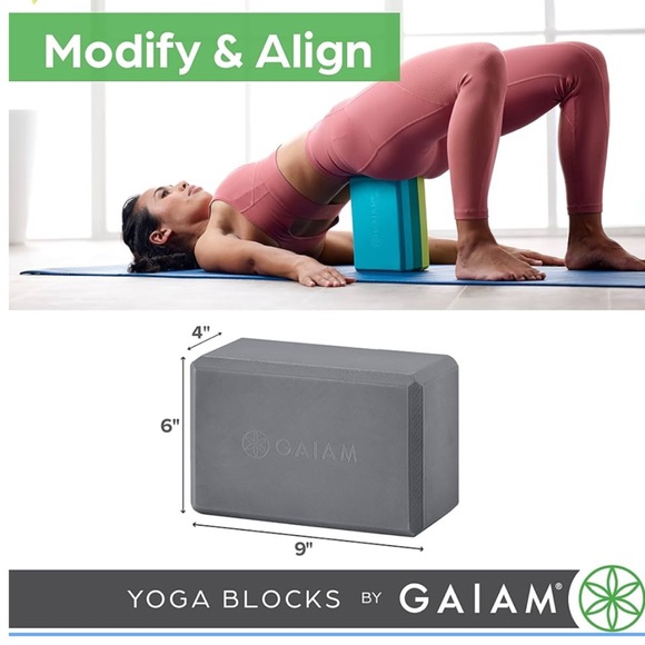 NEW Gaiam Foam Yoga Block Yoga Pilates Meditation - Picture 4 of 10
